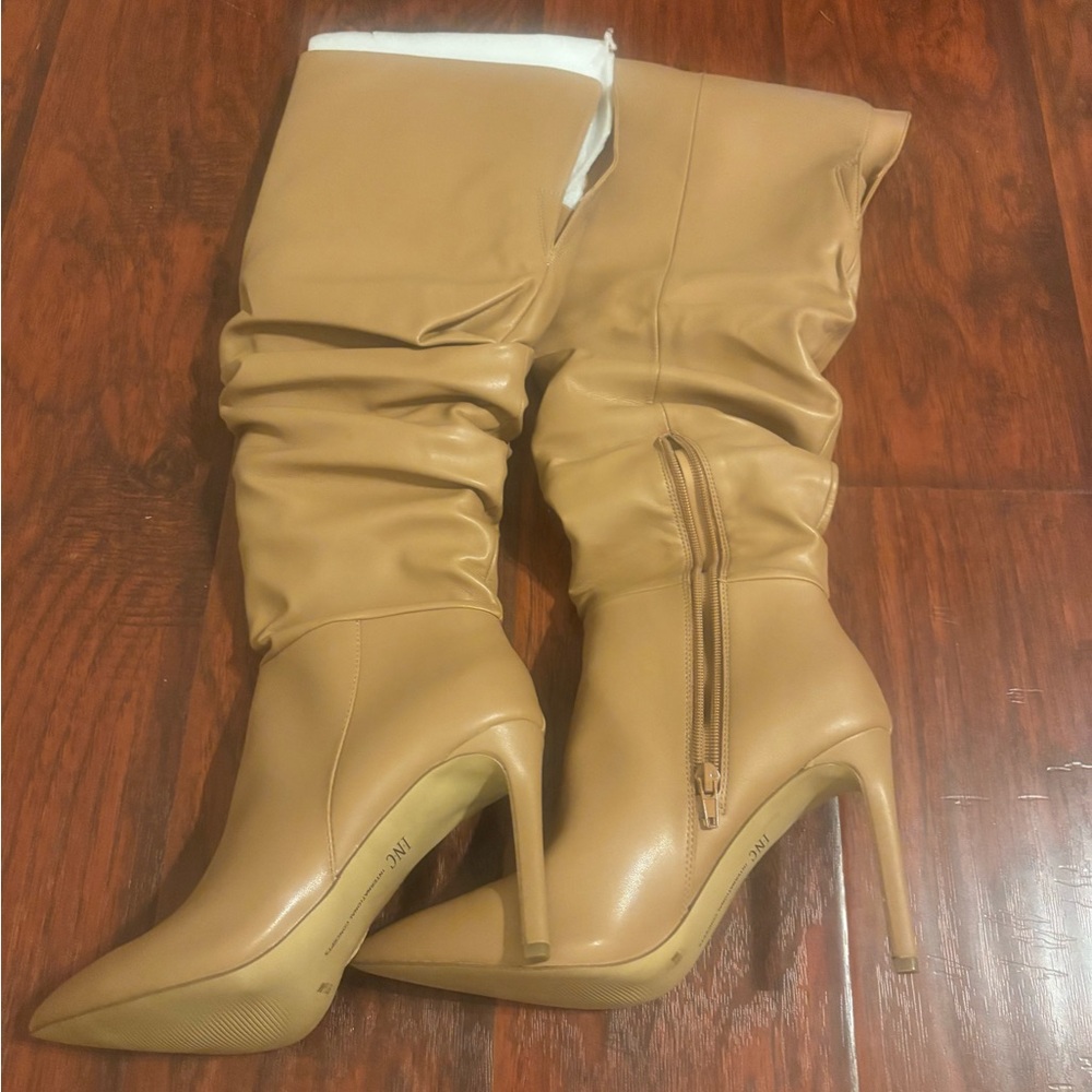 INC International Concepts Tan Over the Knee Boots